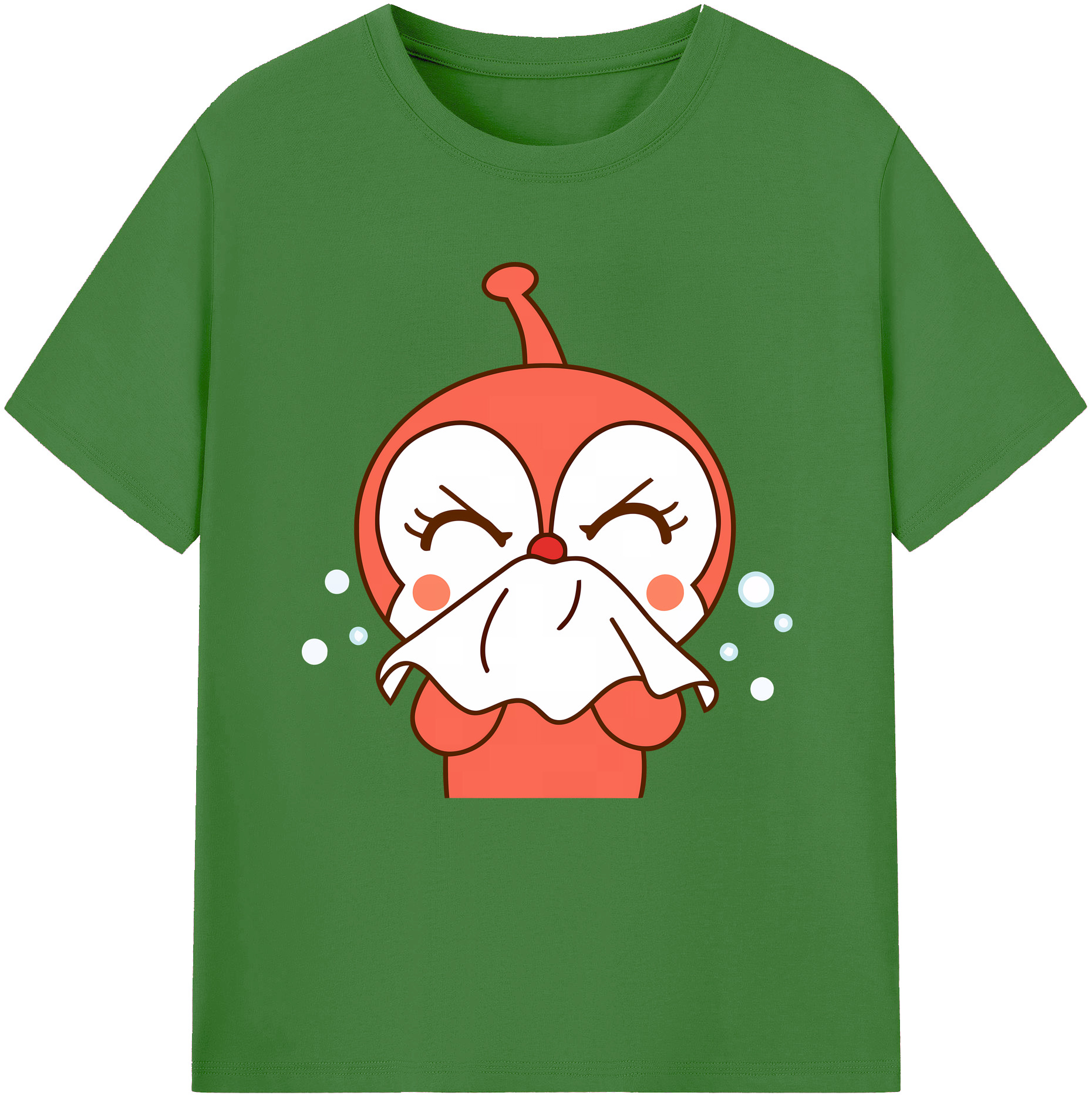 （画像用） アンパンマン Anpanman レディースカジュアルプリントTシャツ（綿100％）